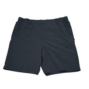 Weatherproof Vintage Mens‎ Utility Shorts Charcoal Grey Elastic Waist Size 40